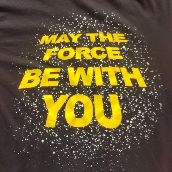 MAY THE FORCE BE WITH YOU STAR WARS TSHIRT - Picture 3 of 4